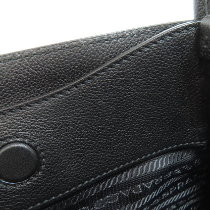 PRADA Logo Hardware Tote Bag Calf Ladies [Used]