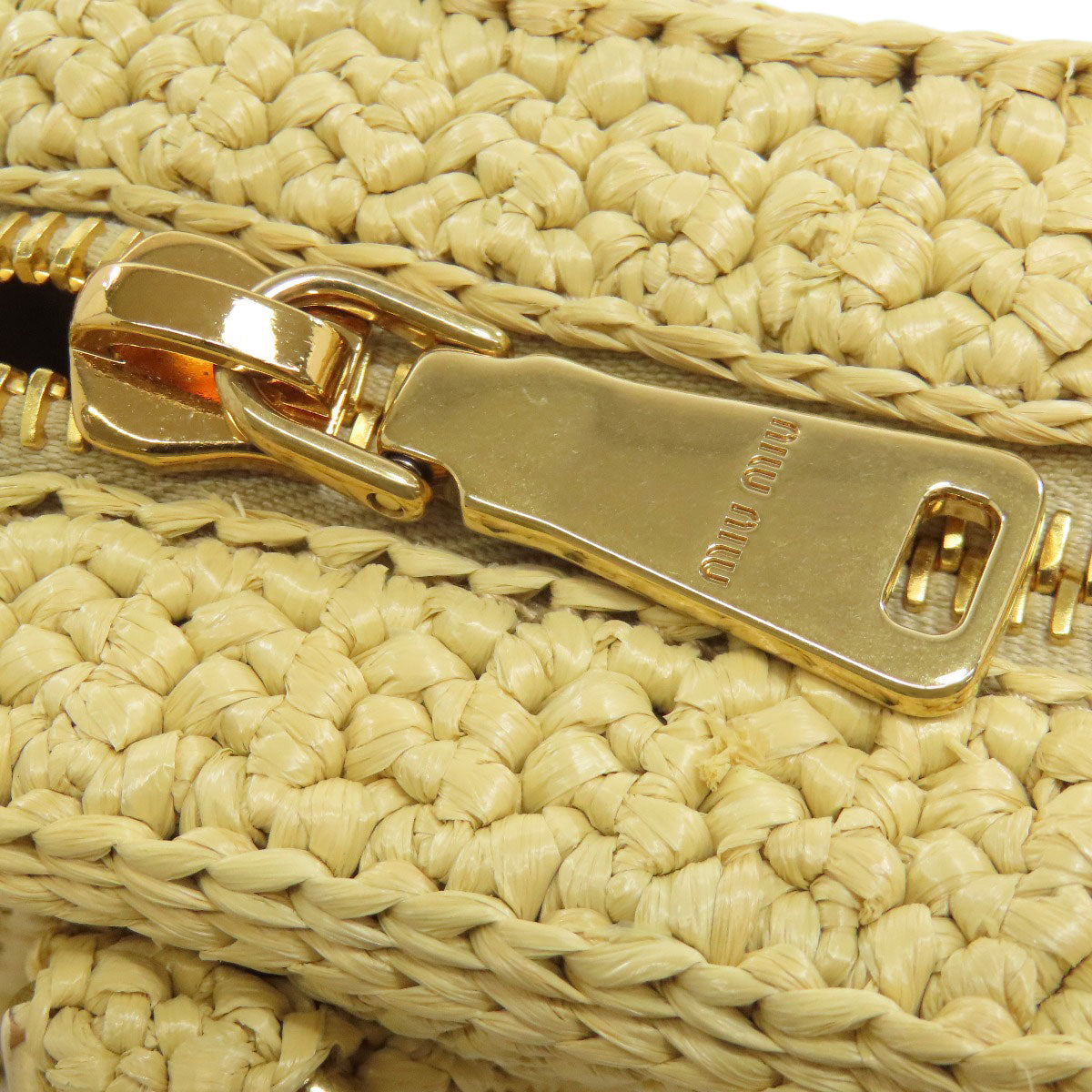 MIUMIU 2WAY Handbag Raffia Ladies [Used]