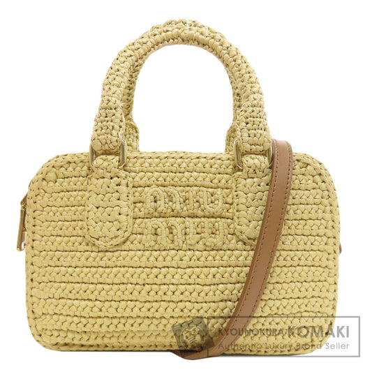 MIUMIU 2WAY Handbag Raffia Ladies [Used]