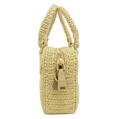 MIUMIU 2WAY Handbag Raffia Ladies [Used]