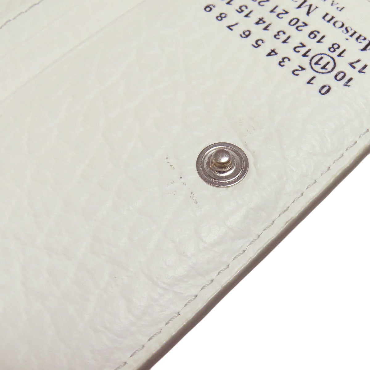 MaisonMargiela logo Card Case Leather Ladies [Used]