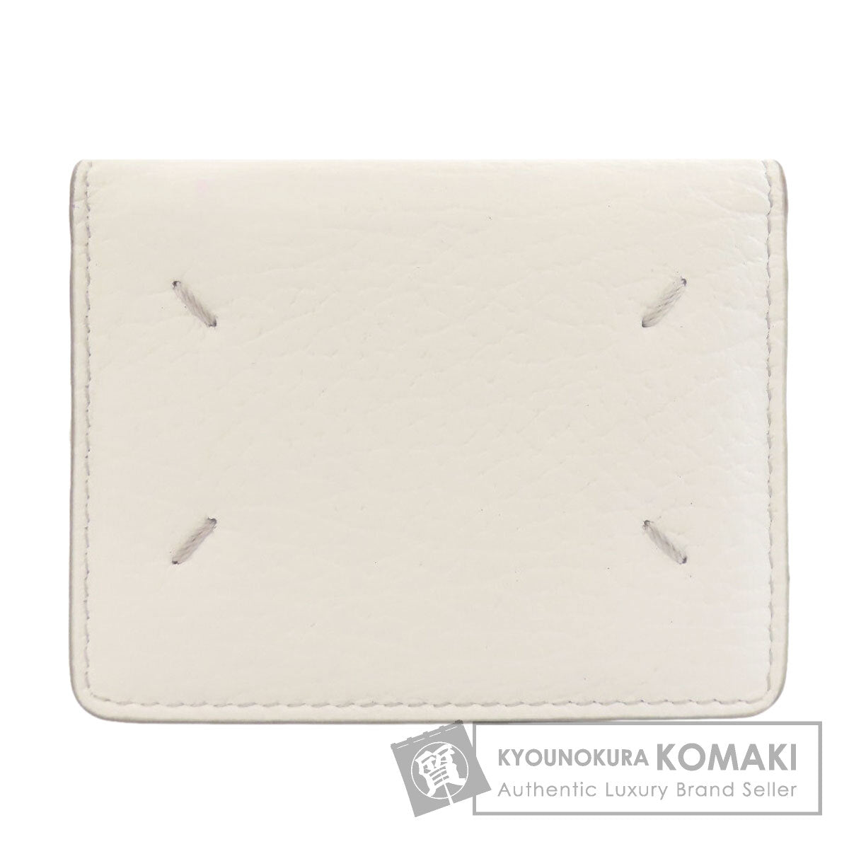 MaisonMargiela logo Card Case Leather Ladies [Used]