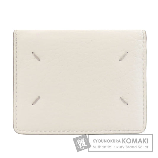 MaisonMargiela logo Card Case Leather Ladies [Used]