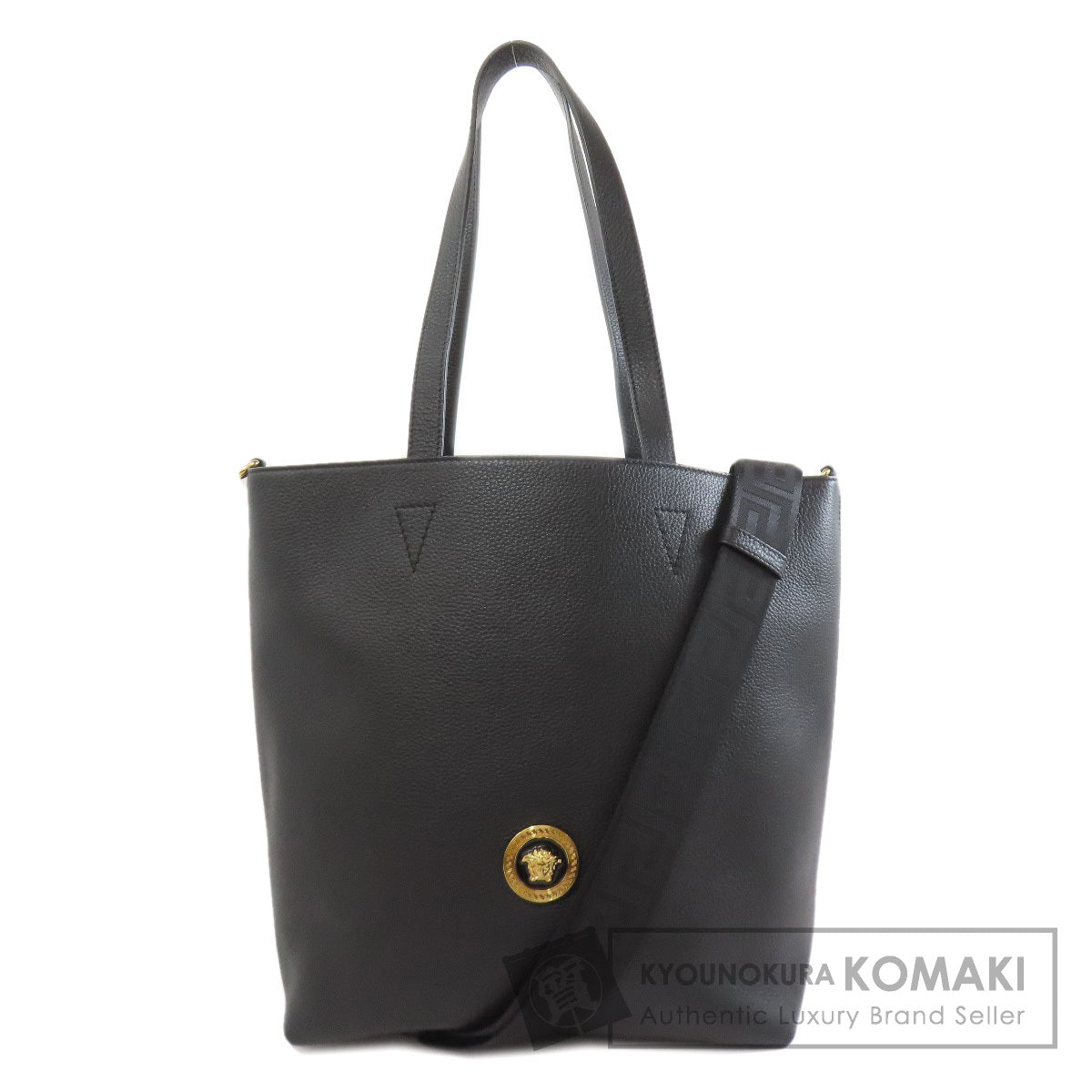 VERSACE Medusa 2WAY Tote Bag Calf Ladies [Used]