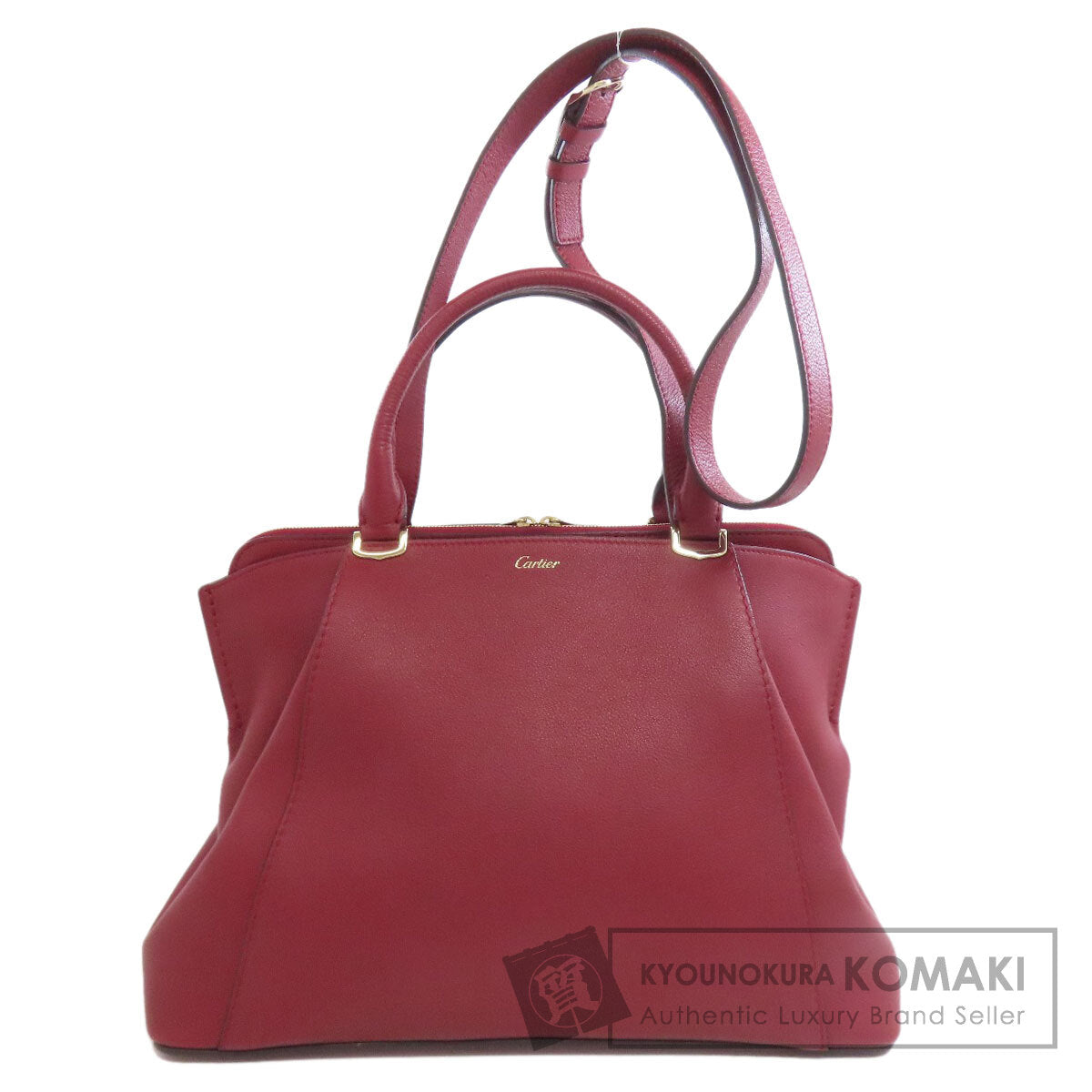 CARTIER 2WAY Handbag Calf Ladies [Used]