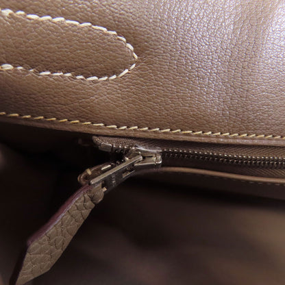 HERMES Birkin 30 Etoupe SilverHardware Handbag Taurillon Clemence Ladies [Used]