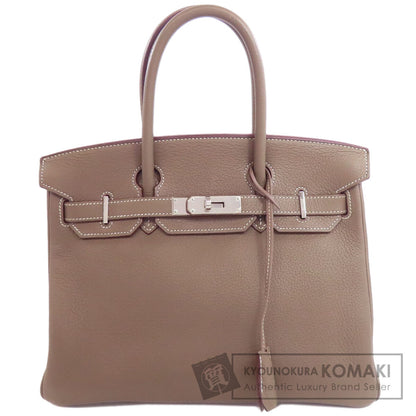 HERMES Birkin 30 Etoupe SilverHardware Handbag Taurillon Clemence Ladies [Used]