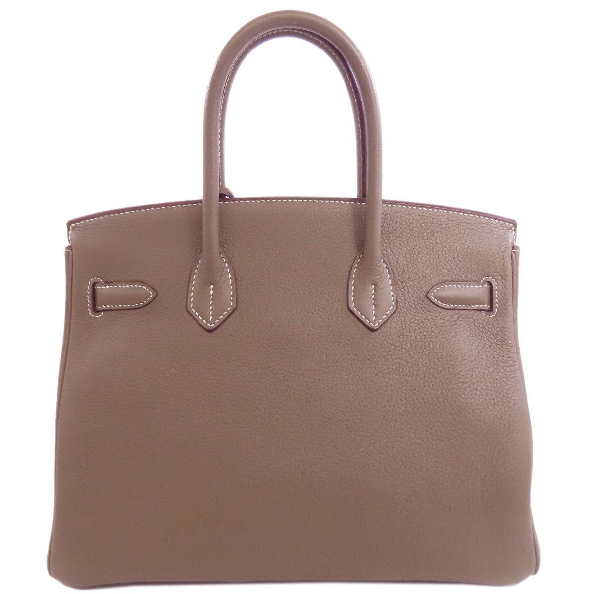 HERMES Birkin 30 Etoupe SilverHardware Handbag Taurillon Clemence Ladies [Used]