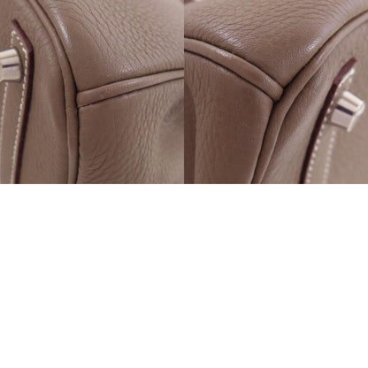 HERMES Birkin 30 Etoupe SilverHardware Handbag Taurillon Clemence Ladies [Used]