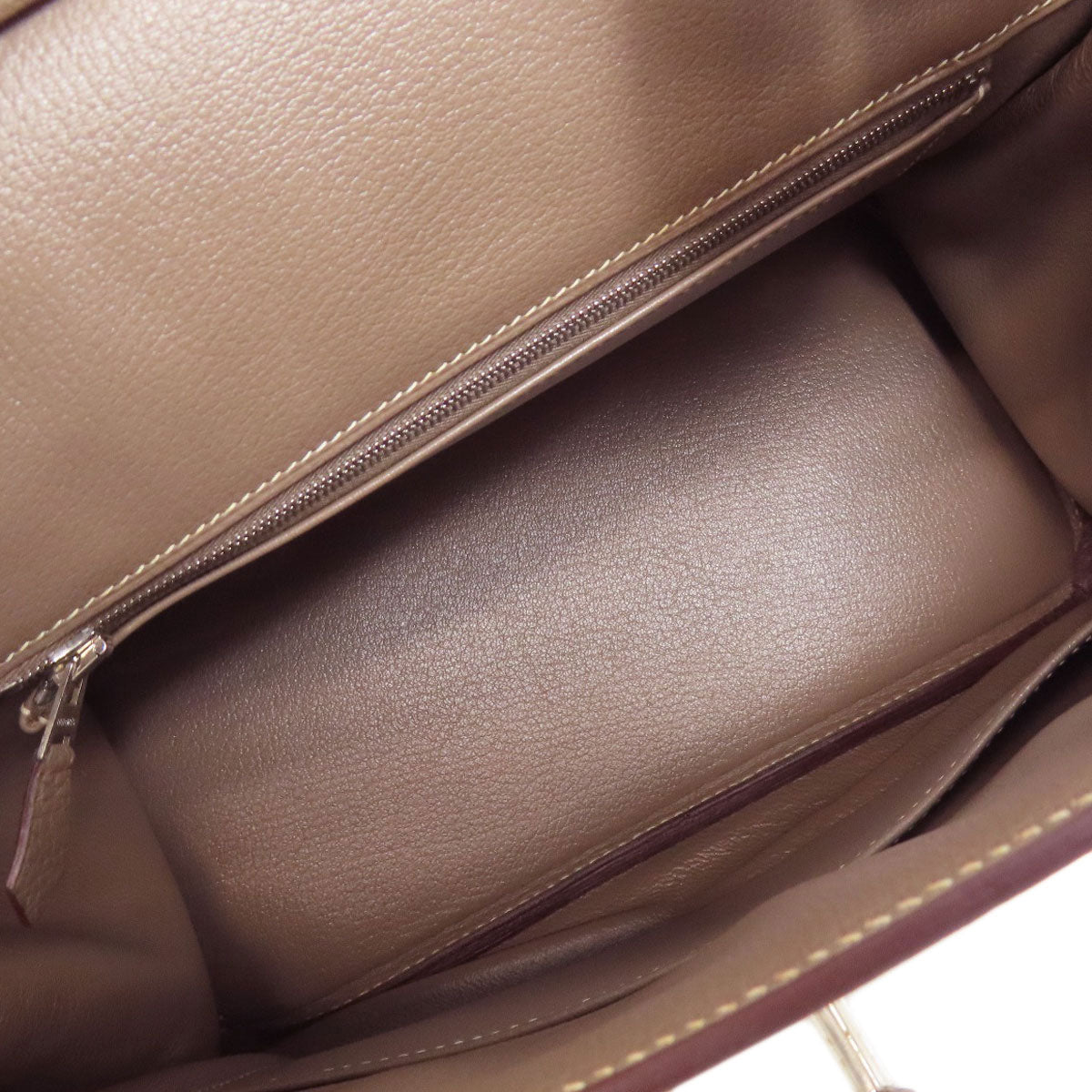 HERMES Birkin 30 Etoupe SilverHardware Handbag Taurillon Clemence Ladies [Used]