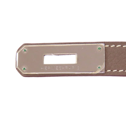 HERMES Birkin 30 Etoupe SilverHardware Handbag Taurillon Clemence Ladies [Used]