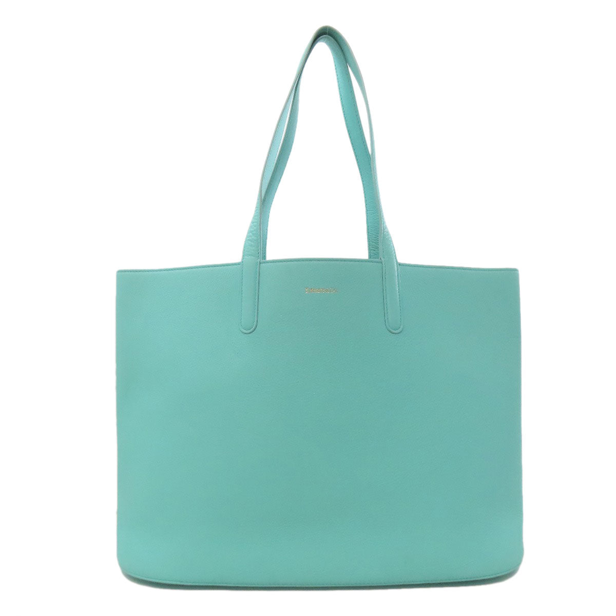 TIFFANY&Co. logo Tote Bag Leather Ladies [Used]