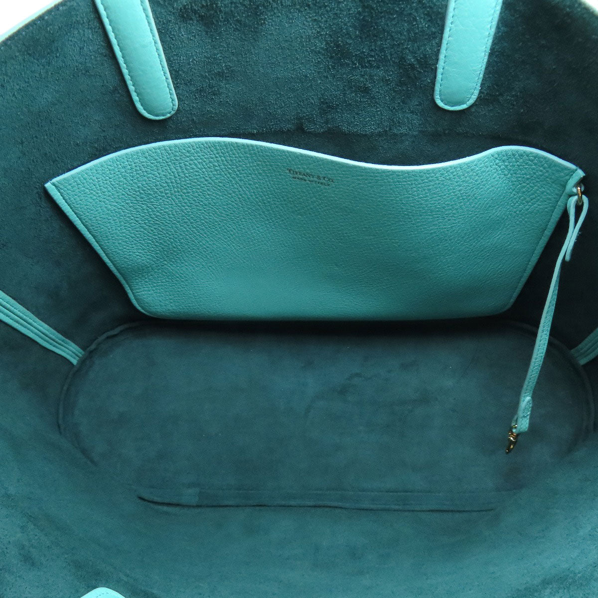 TIFFANY&Co. logo Tote Bag Leather Ladies [Used]