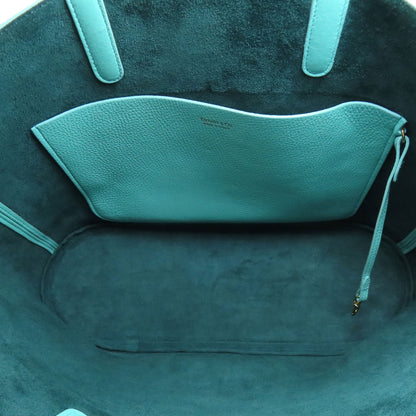 TIFFANY&Co. logo Tote Bag Leather Ladies [Used]