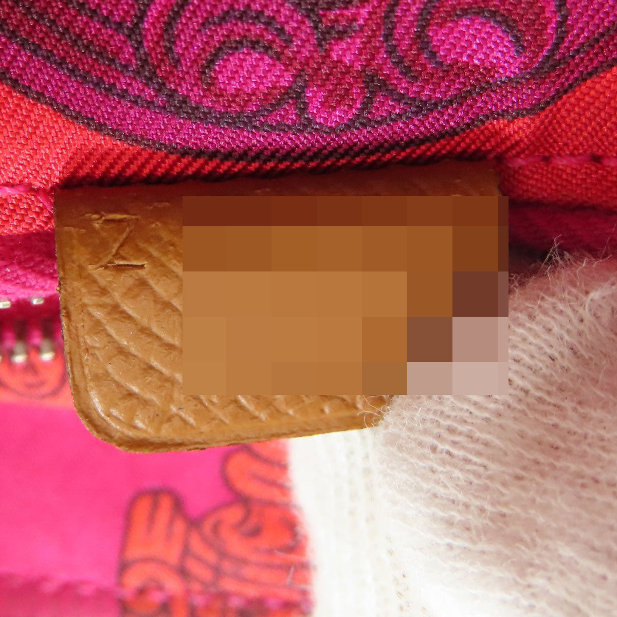 HERMES Azap Silkin Compact Gold SilverHardware Bifold Wallet with Coin Pocket Epsom Ladies [Used]