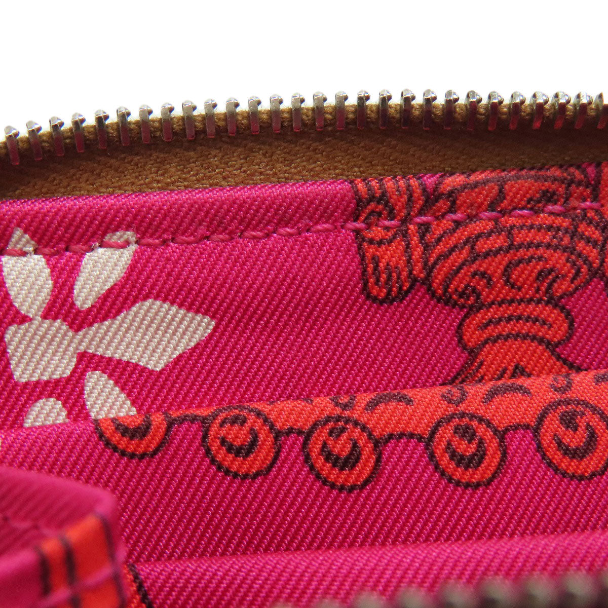 HERMES Azap Silkin Compact Gold SilverHardware Bifold Wallet with Coin Pocket Epsom Ladies [Used]