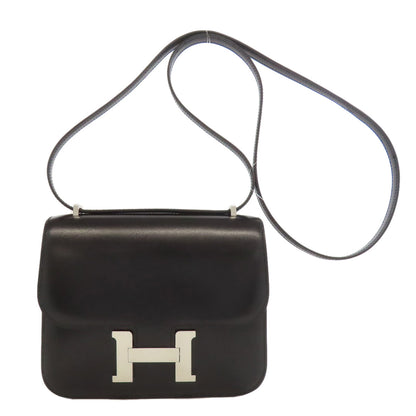 HERMES Constance Mini SilverHardware Shoulder Bag Box calf Ladies [Used]
