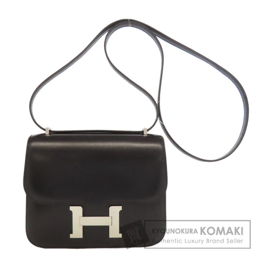 HERMES Constance Mini SilverHardware Shoulder Bag Box calf Ladies [Used]