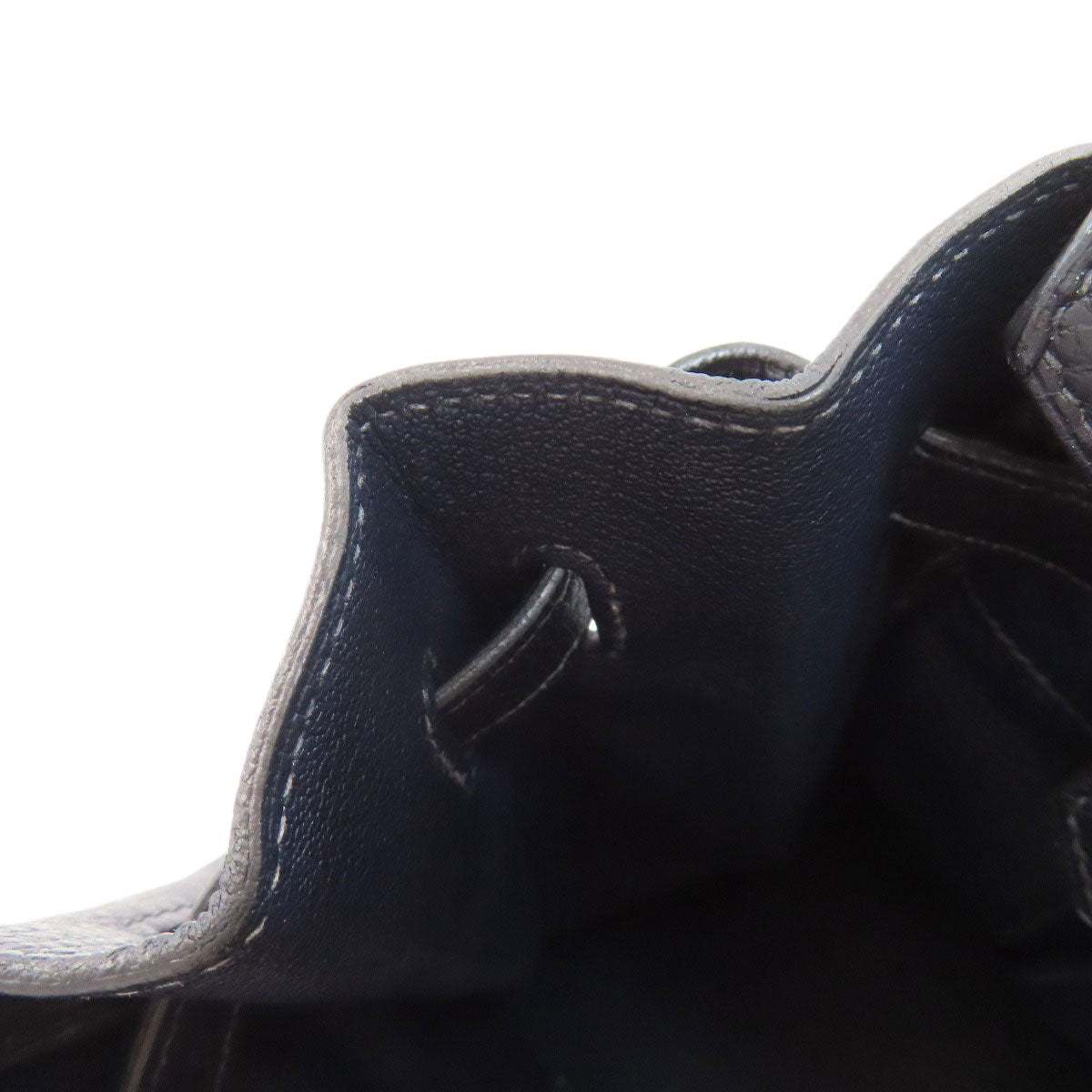 HERMES Birkin 35 SilverHardware Handbag Taurillon Clemence Ladies [Used]