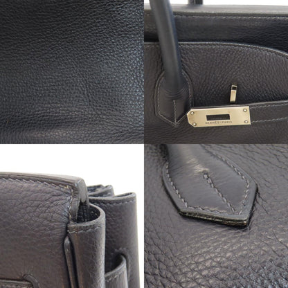 HERMES Birkin 35 SilverHardware Handbag Taurillon Clemence Ladies [Used]