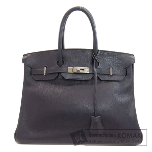HERMES Birkin 35 SilverHardware Handbag Taurillon Clemence Ladies [Used]