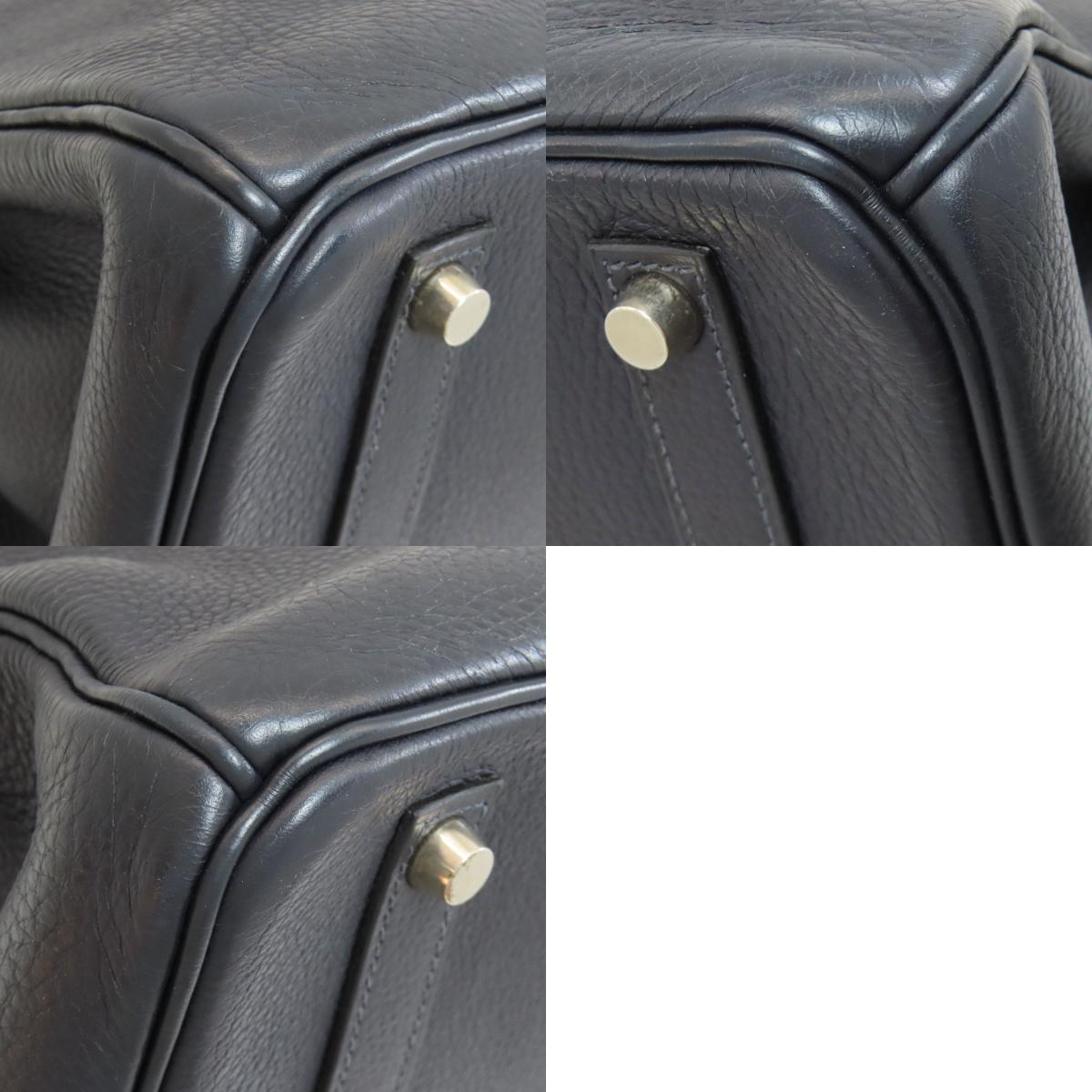 HERMES Birkin 35 SilverHardware Handbag Taurillon Clemence Ladies [Used]