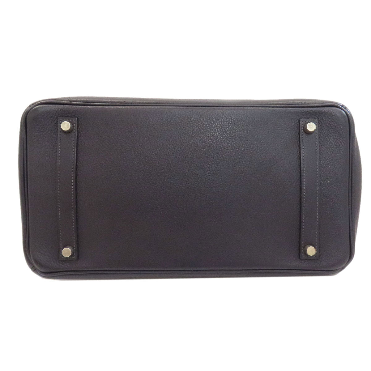 HERMES Birkin 35 SilverHardware Handbag Taurillon Clemence Ladies [Used]