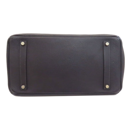 HERMES Birkin 35 SilverHardware Handbag Taurillon Clemence Ladies [Used]