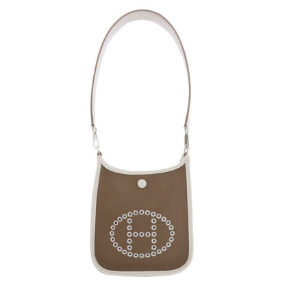 HERMES Evelyne Neo Etoupe SilverHardware Shoulder Bag Towar Officche Ladies [Used]