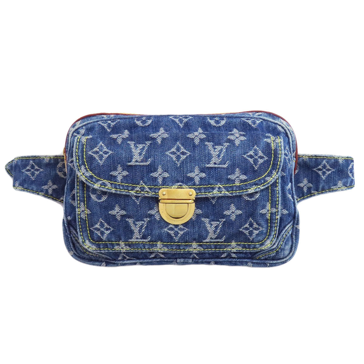LOUIS VUITTON M95347 Bum bag Hip bag, waist bag Denim Ladies [Used]