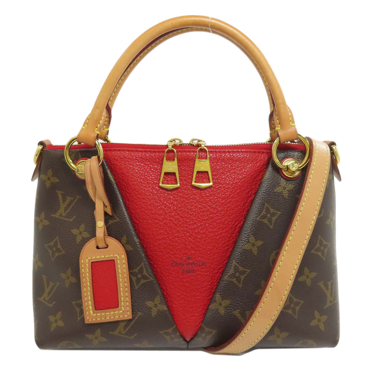 LOUIS VUITTON M43966 V Tote BB Handbag Monogram canvas Ladies [Used]