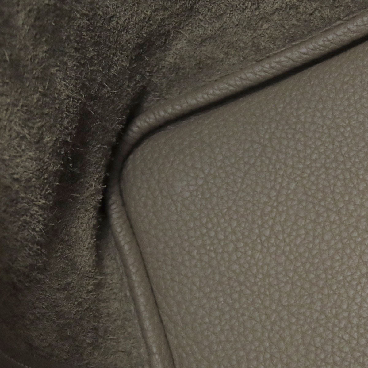 HERMES Picotin Lock MM Etoupe GoldHardware Handbag Epsom Ladies [Used]