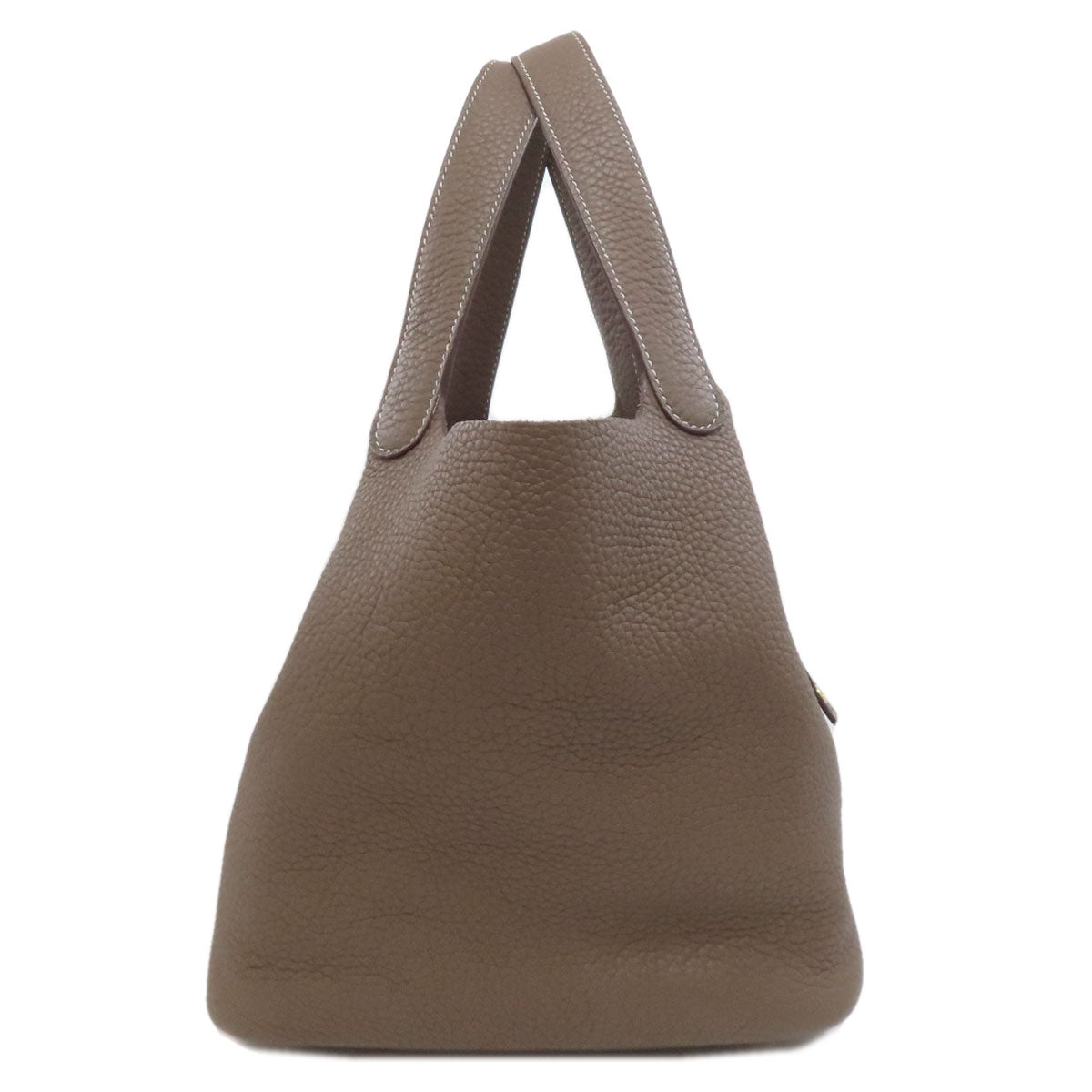 HERMES Picotin Lock MM Etoupe GoldHardware Handbag Epsom Ladies [Used]