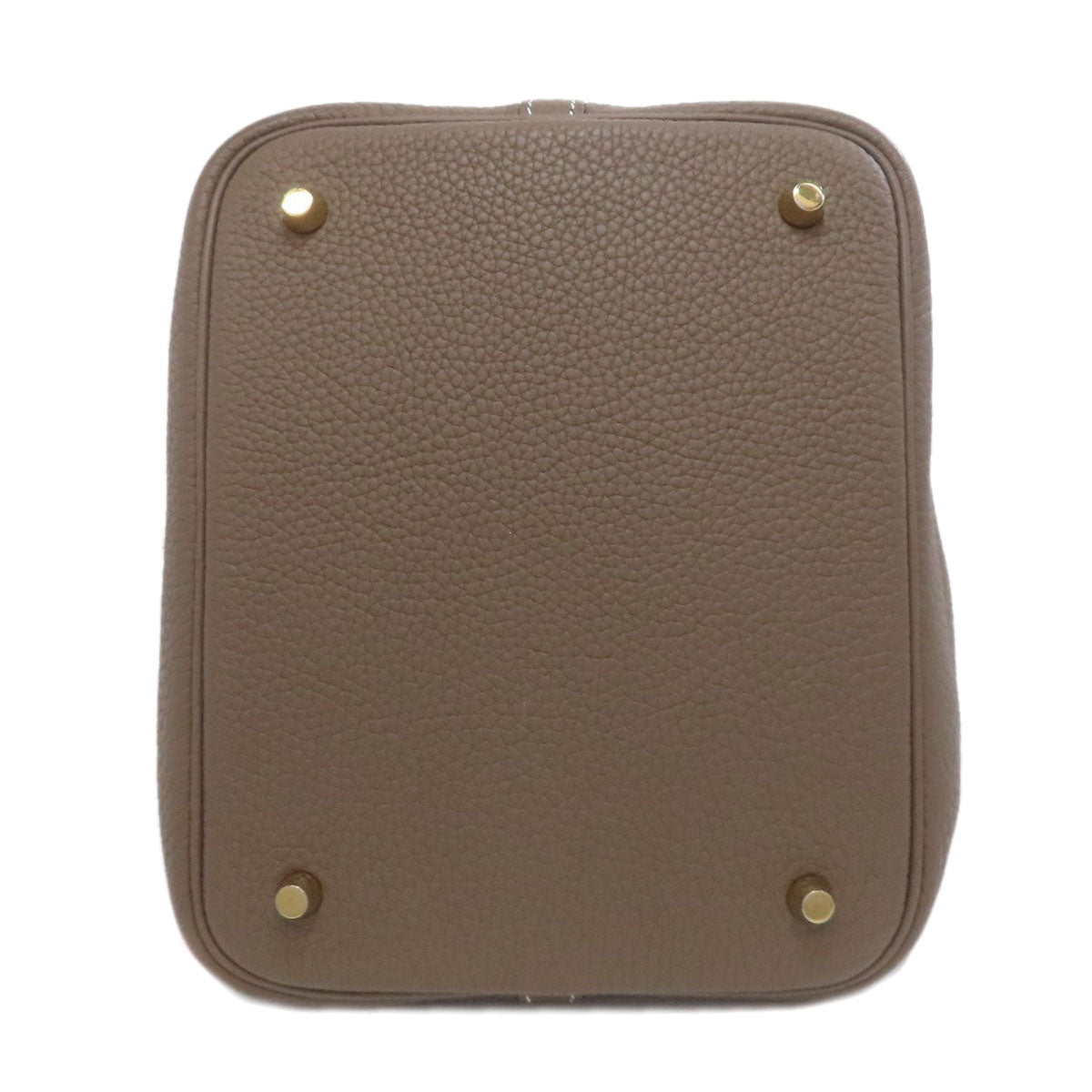 HERMES Picotin Lock MM Etoupe GoldHardware Handbag Epsom Ladies [Used]