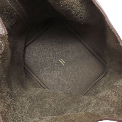 HERMES Picotin Lock MM Etoupe GoldHardware Handbag Epsom Ladies [Used]