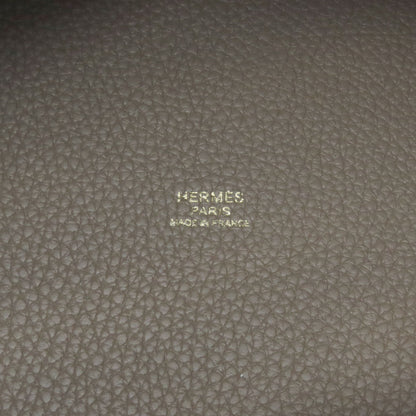 HERMES Picotin Lock MM Etoupe GoldHardware Handbag Epsom Ladies [Used]