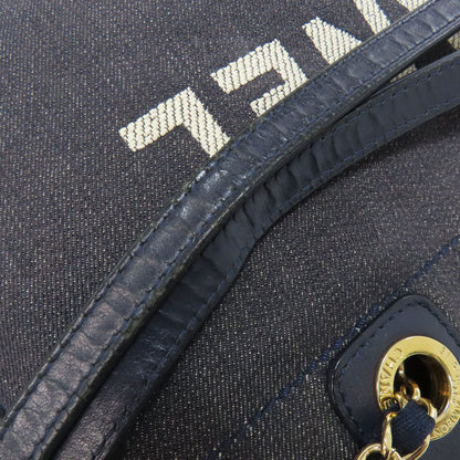 CHANEL Deauville GoldHardware Tote Bag Denim Ladies [Used]