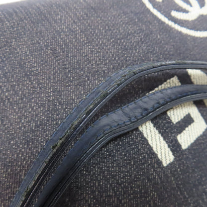 CHANEL Deauville GoldHardware Tote Bag Denim Ladies [Used]