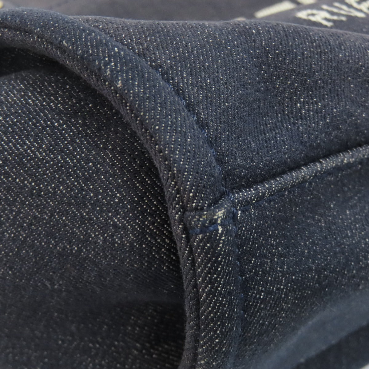 CHANEL Deauville GoldHardware Tote Bag Denim Ladies [Used]