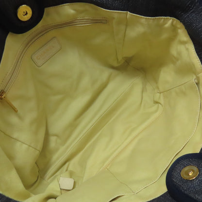 CHANEL Deauville GoldHardware Tote Bag Denim Ladies [Used]