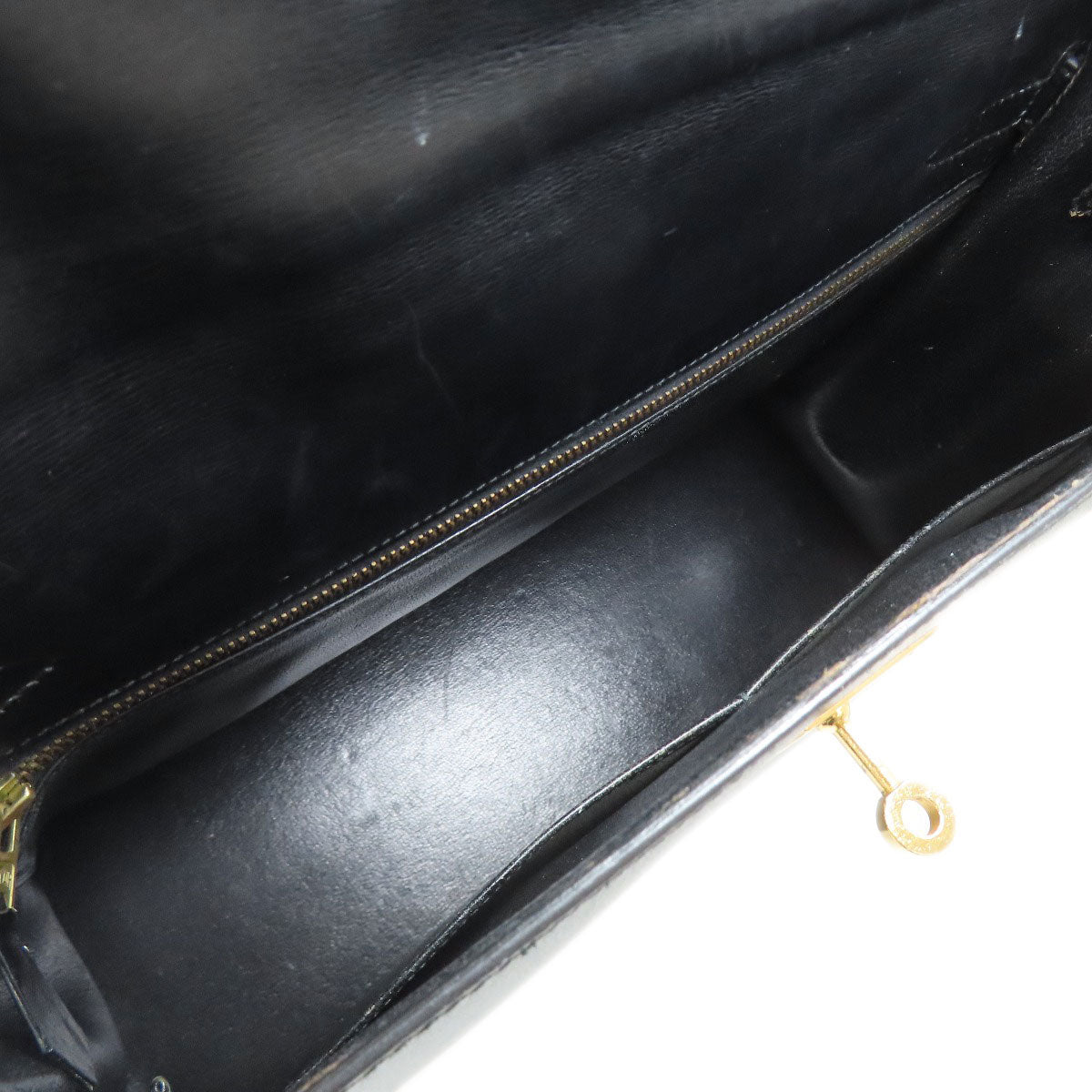 HERMES Kelly 32 Outside Stitching GoldHardware Handbag Box calf Ladies [Used]