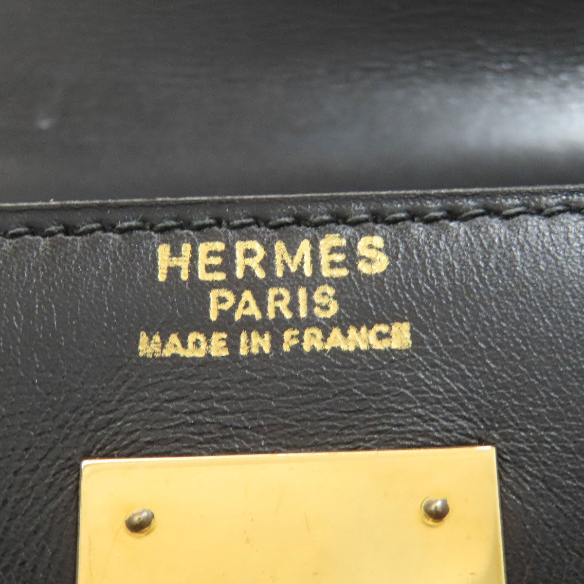 HERMES Kelly 32 Outside Stitching GoldHardware Handbag Box calf Ladies [Used]