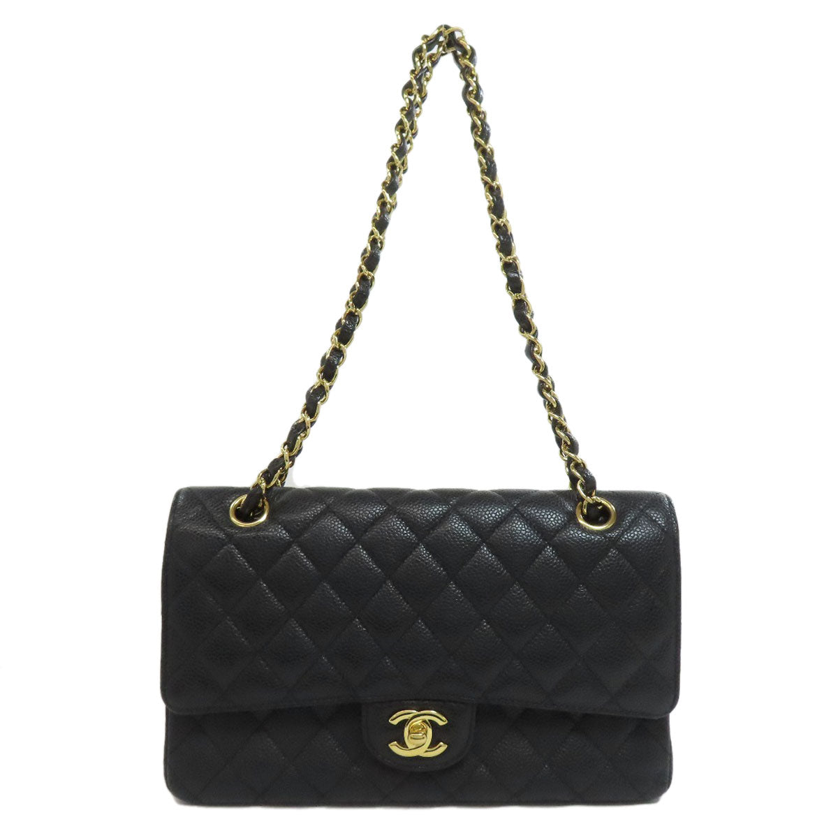 CHANEL ChainShoulder Matelasse GoldHardware Shoulder Bag Grained Calfskin Skin Ladies [Used]