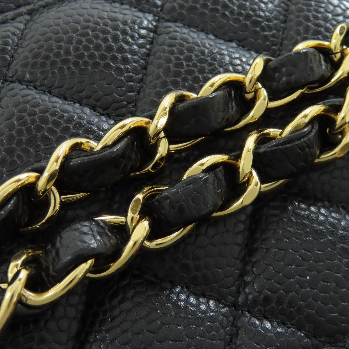 CHANEL ChainShoulder Matelasse GoldHardware Shoulder Bag Grained Calfskin Skin Ladies [Used]