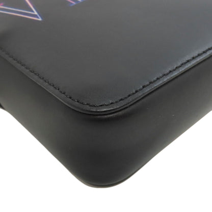 VALENTINO logo Shoulder Bag Leather Ladies [Used]