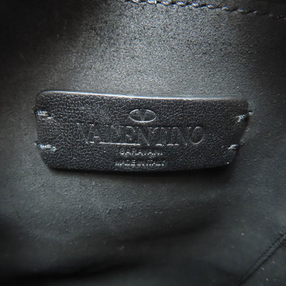 VALENTINO logo Shoulder Bag Leather Ladies [Used]