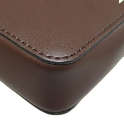 VALENTINO logo Shoulder Bag Leather Ladies [Used]