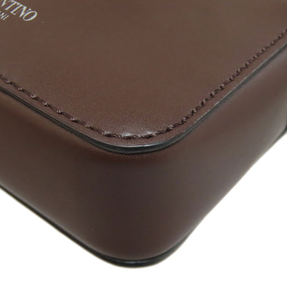 VALENTINO logo Shoulder Bag Leather Ladies [Used]