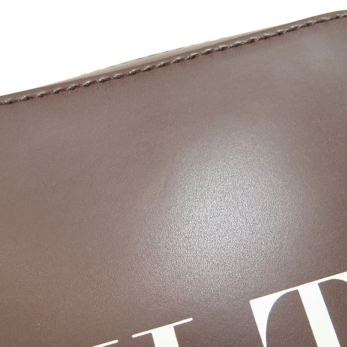 VALENTINO logo Shoulder Bag Leather Ladies [Used]