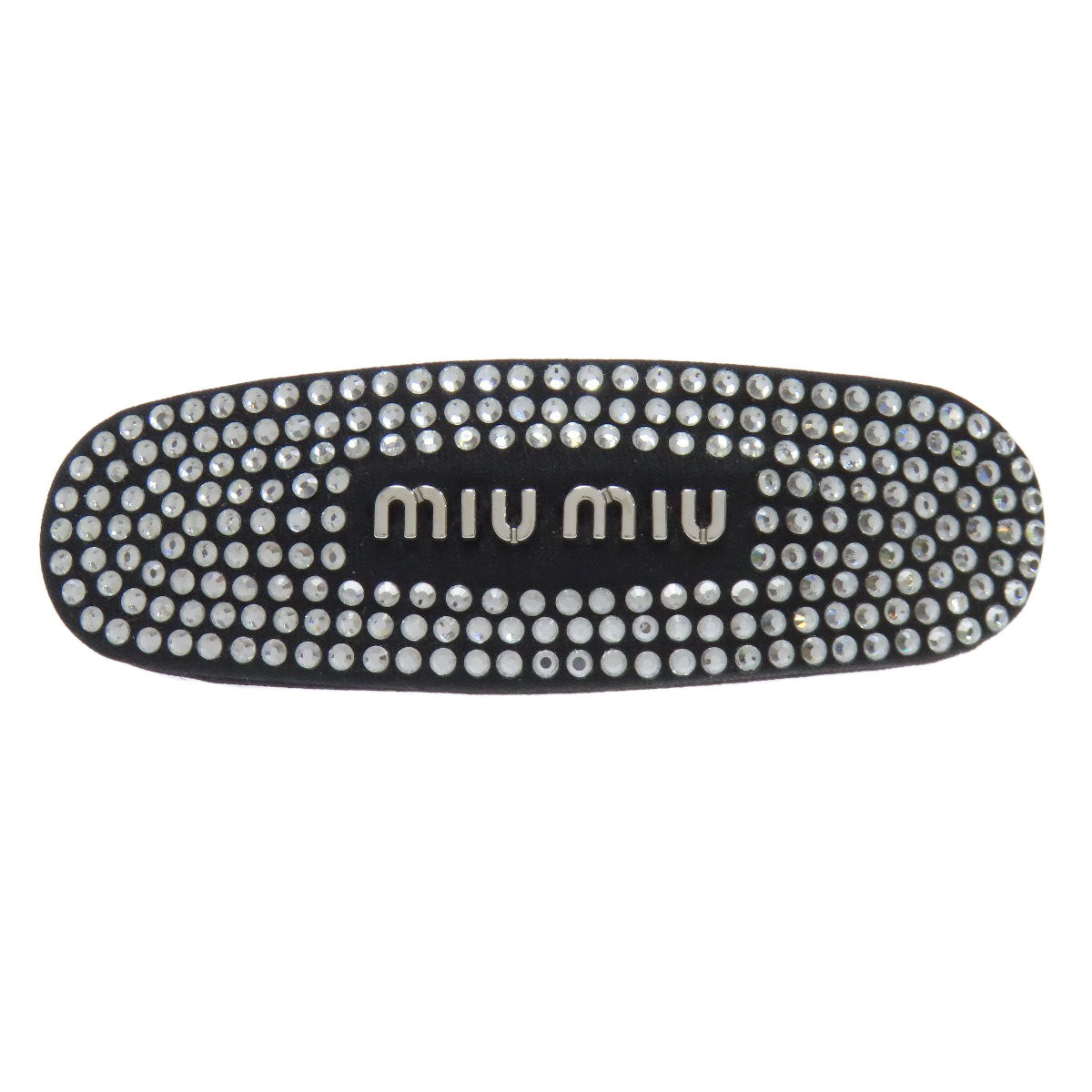 MIUMIU Rhinestone Valletta Canvas RhinestoneLadies [Used]